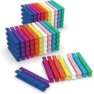 25 Picture Wall Ideas That Instantly Turn Blank Walls Into Art 95 100 Pcs Colored Clothes Pins Wooden, Colored Clothespins for Crafts 2.9 ...