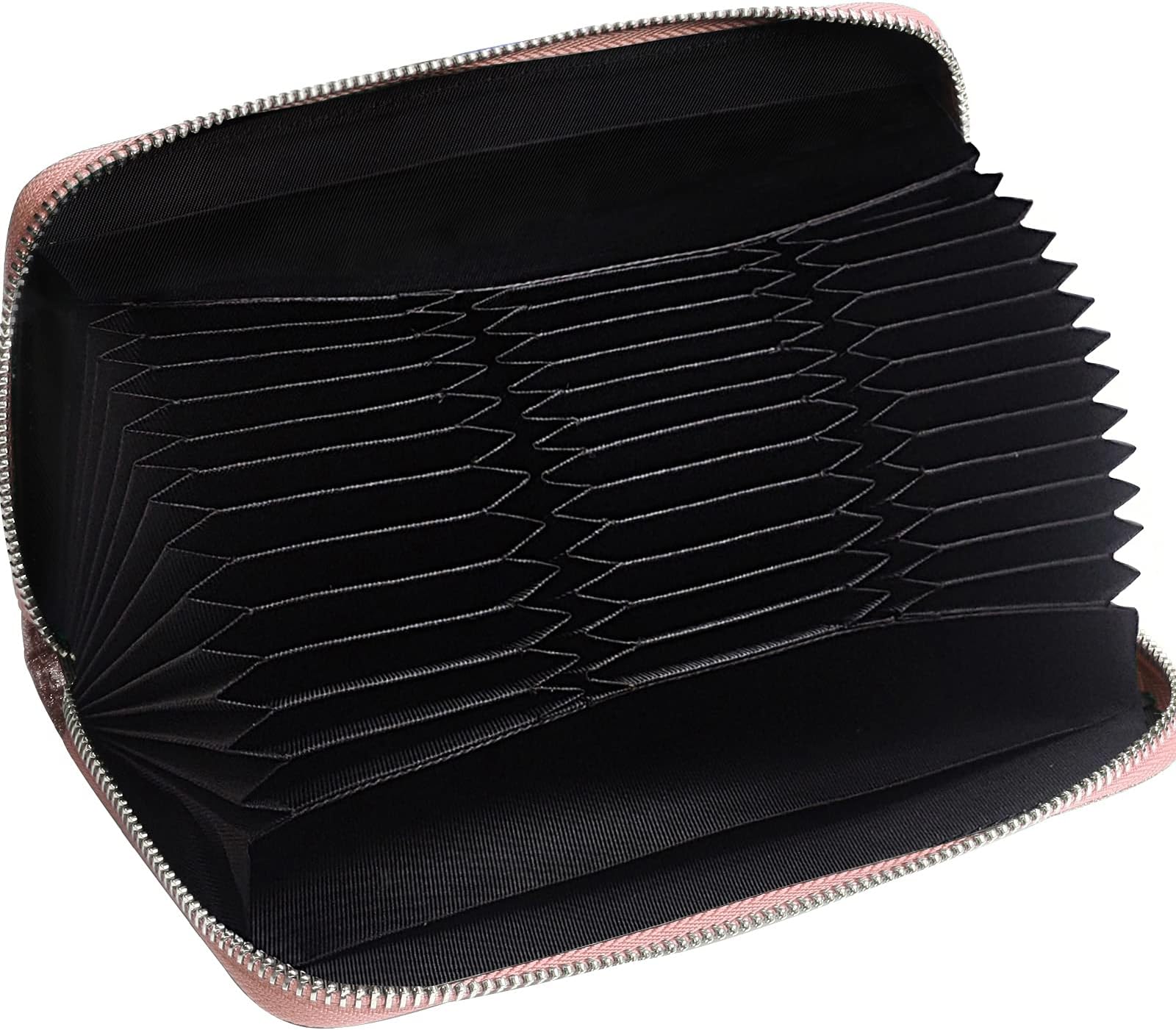 Easyoulife Womens Genuine Leather Credit Card Holder Wallet RFID Secure 36 Slots