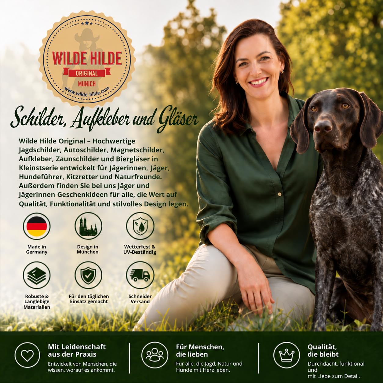 Willibecher Kurzhaardackel 0,5 l – 6er-Set Biergläser