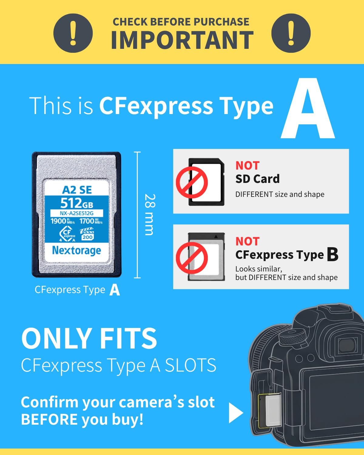 Amazon.com: Nextorage Japan 2Pack CFexpress 4.0 Type A 256GB