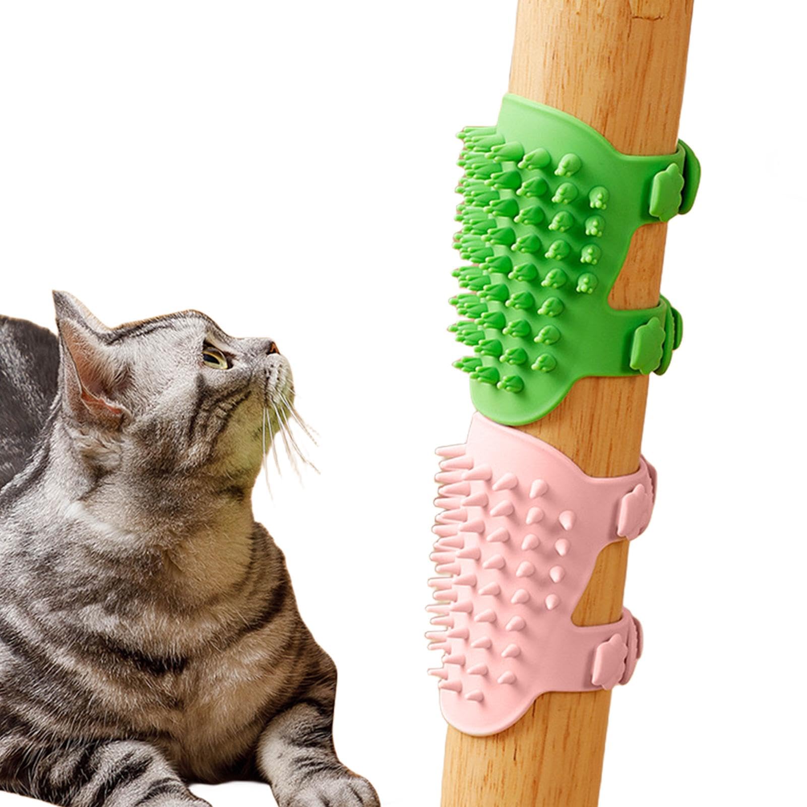 Amazon.co.jp: 猫セルフグルーマーブラシ、シリコン猫ブラシ、 猫