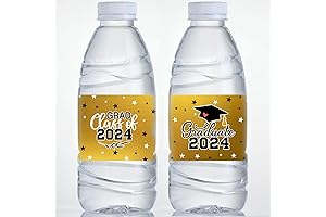 Class of 2024 Graduation Water Bottle Labels