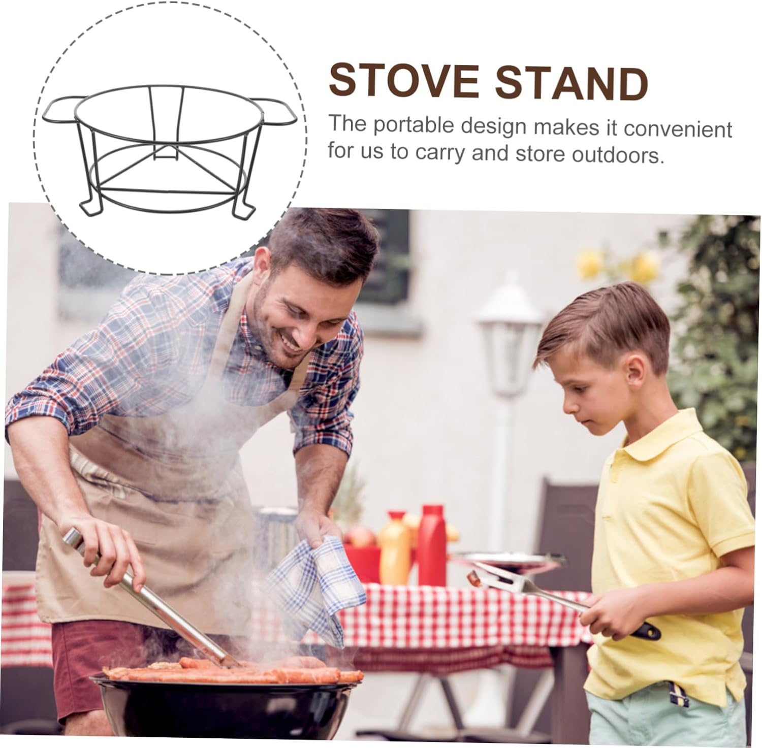 BESPORTBLE Household Burner Rack Metal Burner Rack Household Burner Holder Burner Holder Metal