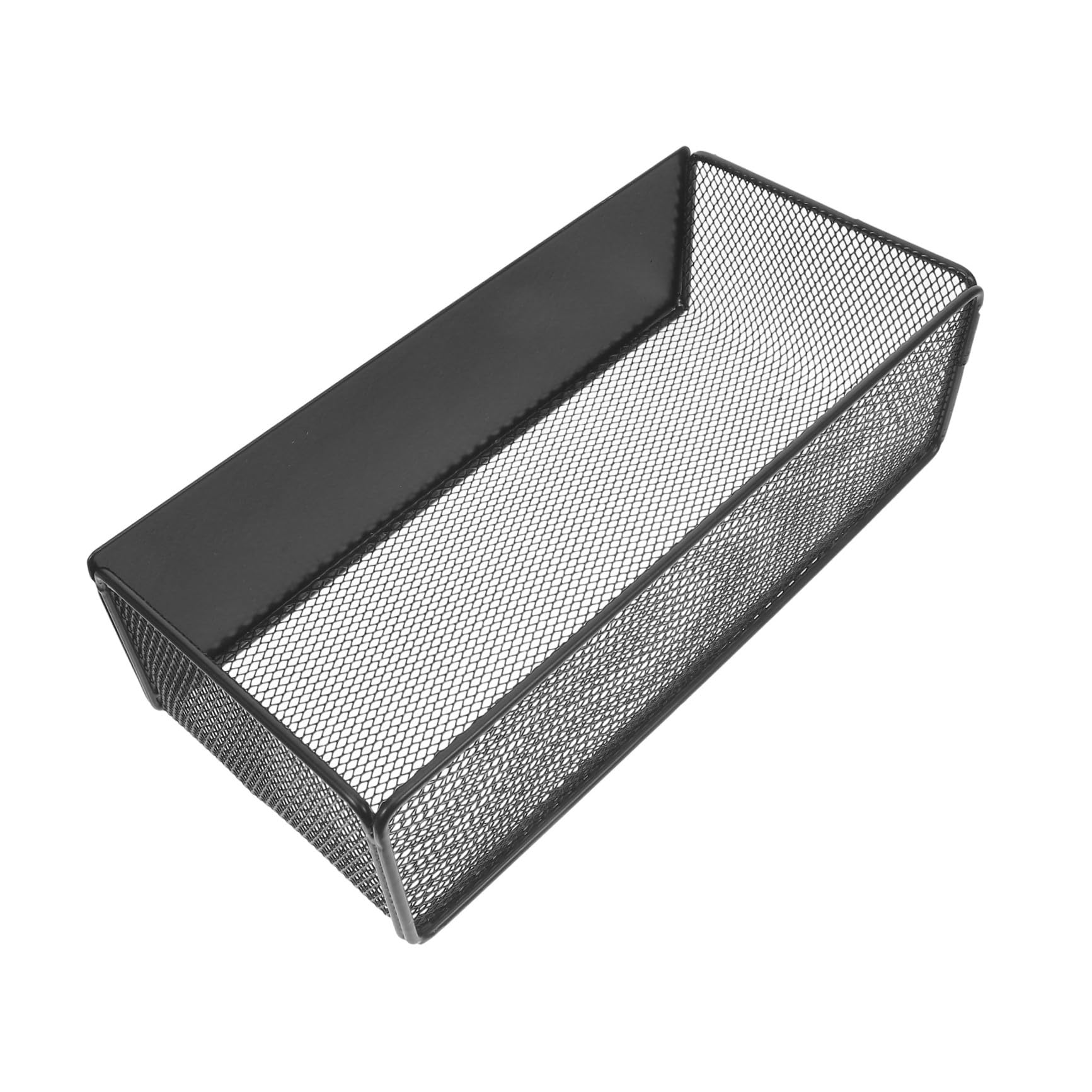 Étagère magnétique noire en fer pour rangement frigo et cuisine