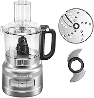 KitchenAid 7-Cup Food Processor KFP0718: Easy-Clean, 3-Speed Chopper, Shredder, Slicer & Puree Maker