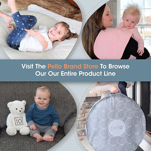 Miniatura 4 de Pello Comfy Cradle - Almohada de brazo de lactancia, almohada de apoyo para la cabeza para lactancia materna y biberón, apta para viajes y lavable,
