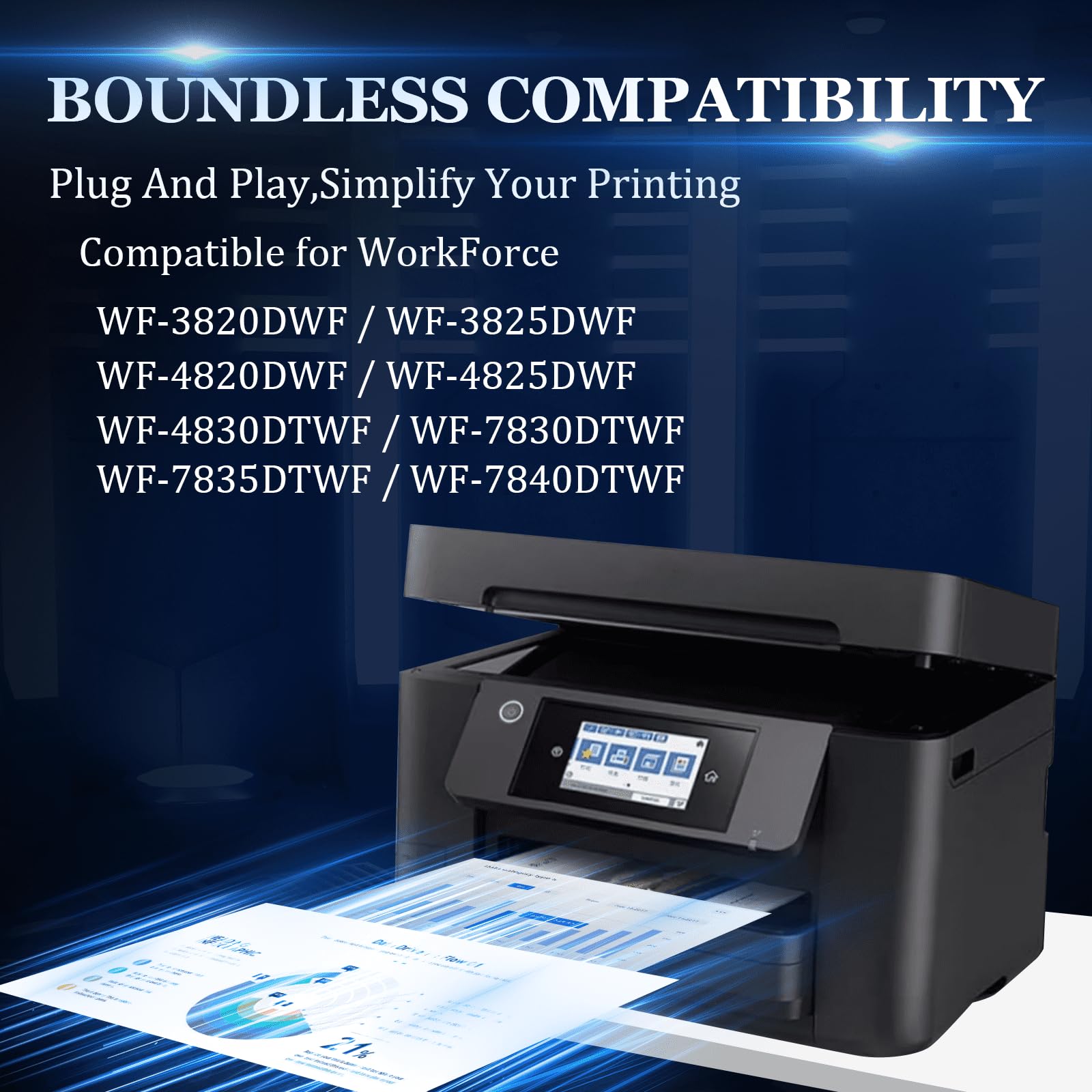 HL4win 405XL Cartucce compatibile per Epson 405 XL 405XL Cartuccia d'inchiostro Sostituzione per Workforce Pro WF-3825 WF-3820 WF-7840 WF-4820 WF-4825 WF-4830 WF-7835 WF-7830 WF3825 WF3820 WF7840