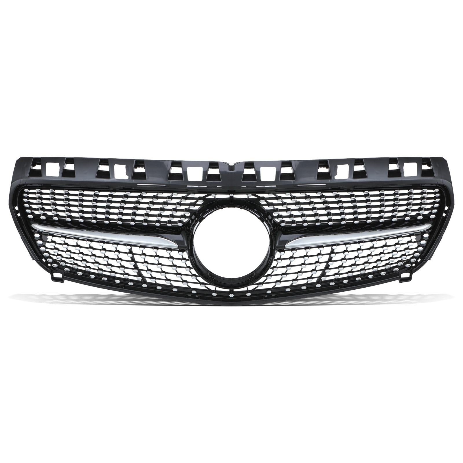 GRIGLIA PARAURTI ANTERIORE DIAMOND STILE NERO GRIGLIA PER MERCEDES CLASSE A W176 12-15