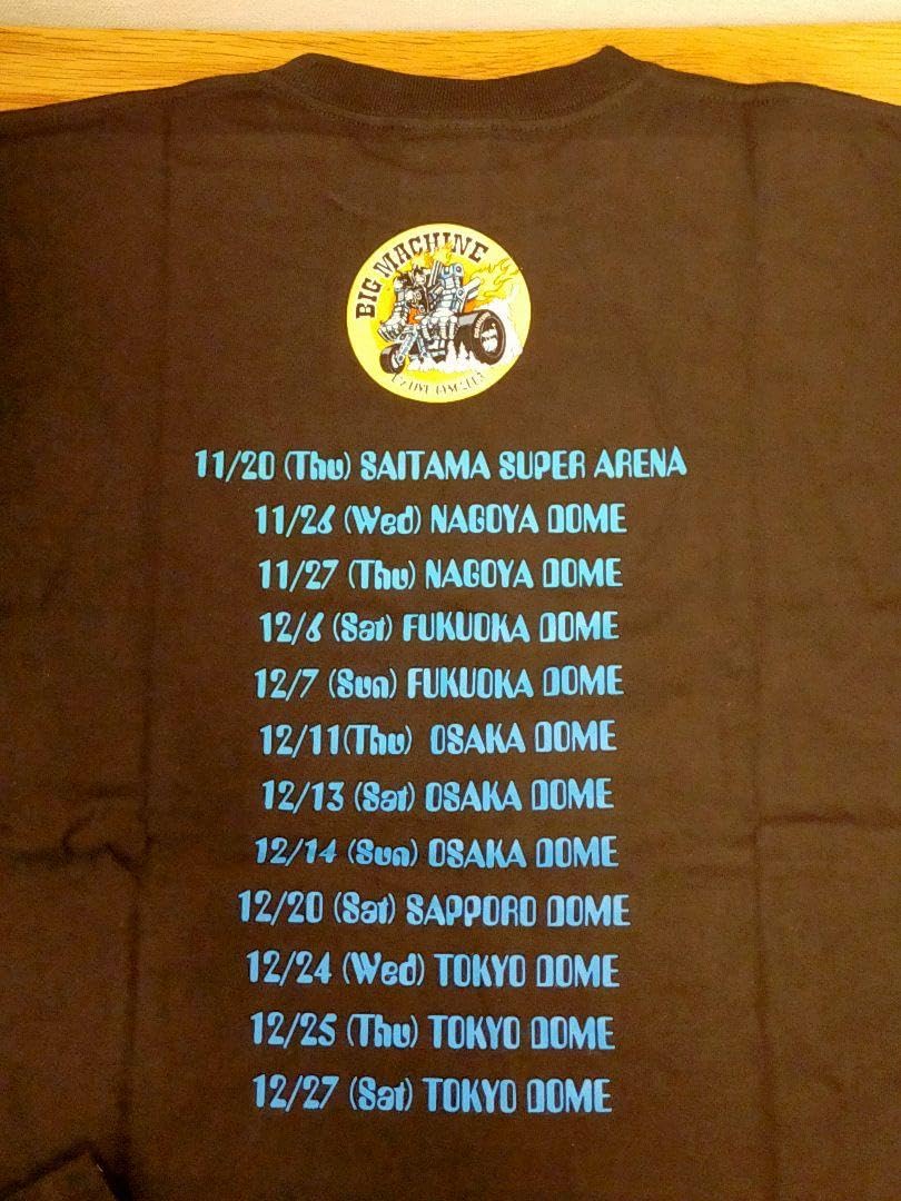 Amazon.co.jp: B'z LIVE-GYM 2003 BIG MACHINE ツアーTシャツ