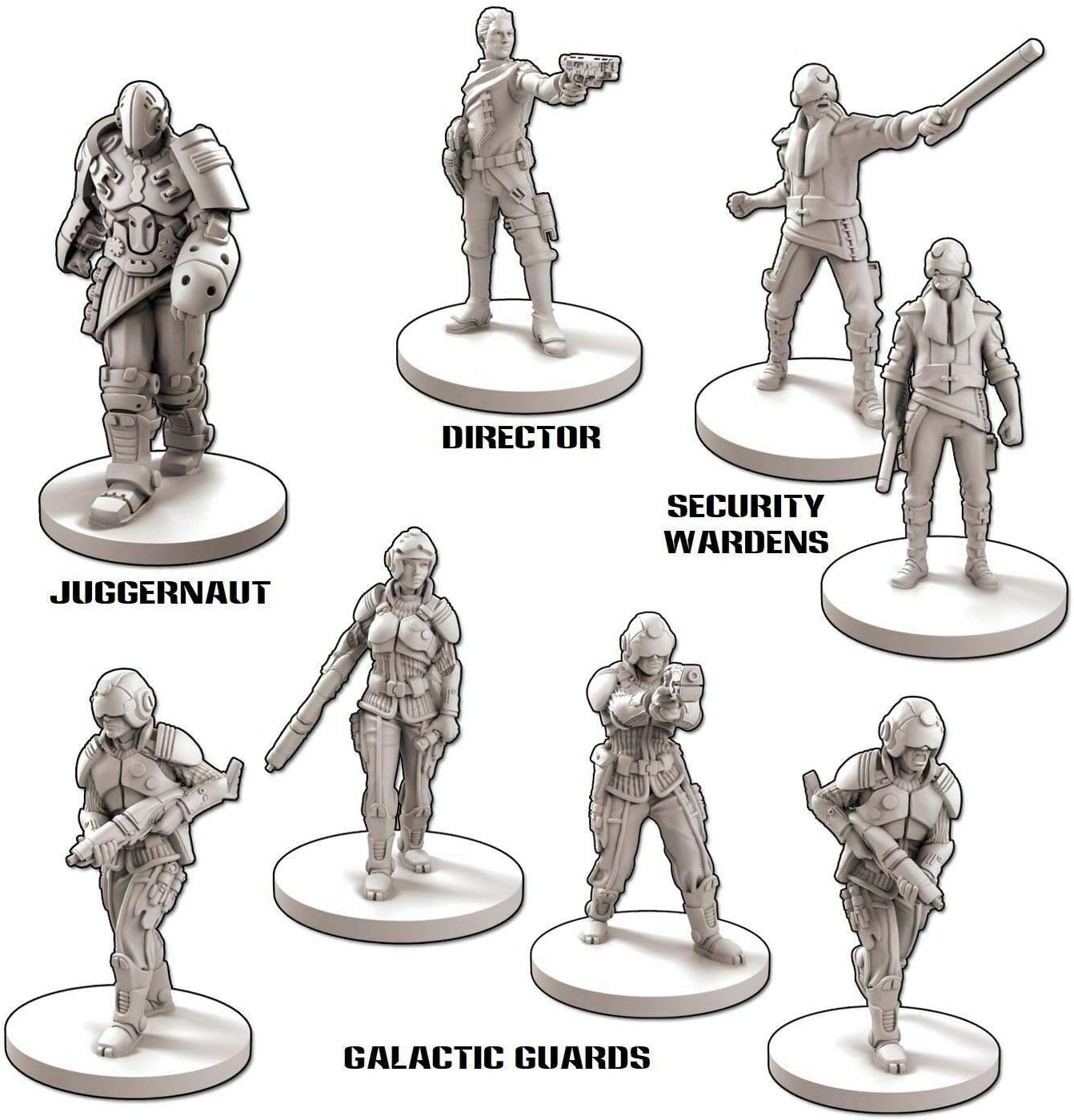 Battle Systems Core Space Galactic Corps Expansion Set - 28mm Miniatures - Board Game -Event Cards -Modular 3D Terrain - Wargaming BSGCSE002