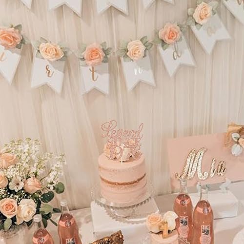 Miniatura 5 de Rsstarxi 1 paquete de decoración para tartas con leyenda desde 1974 con purpurina de cincuenta saludos a 50 años de antigüedad para divertidos 50