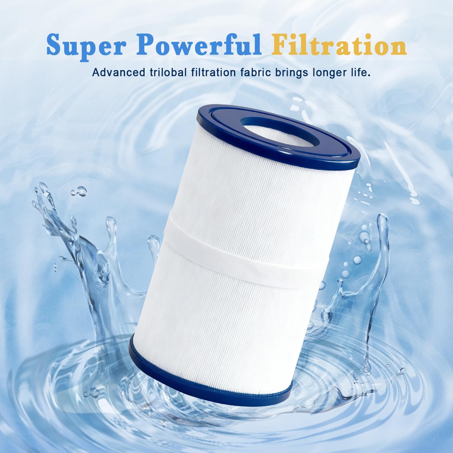 PDM30 SPA Filter Replacement Oval Hot Tub Filter Cartridge 30 Sq. Ft. (2 Pack) for 461269 FC-9940 FC9940M 730L 730S - Image 2