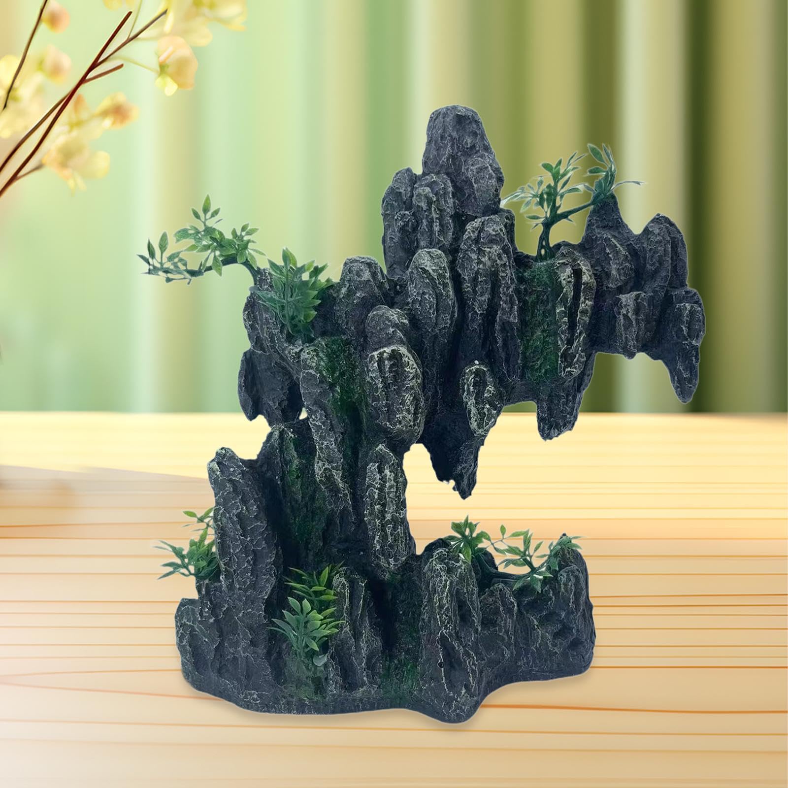 predolo Decoración para Acuarios con Fácil Instalación para Paisajismo Acuático Doméstico, 25cmx23cmx7cm
