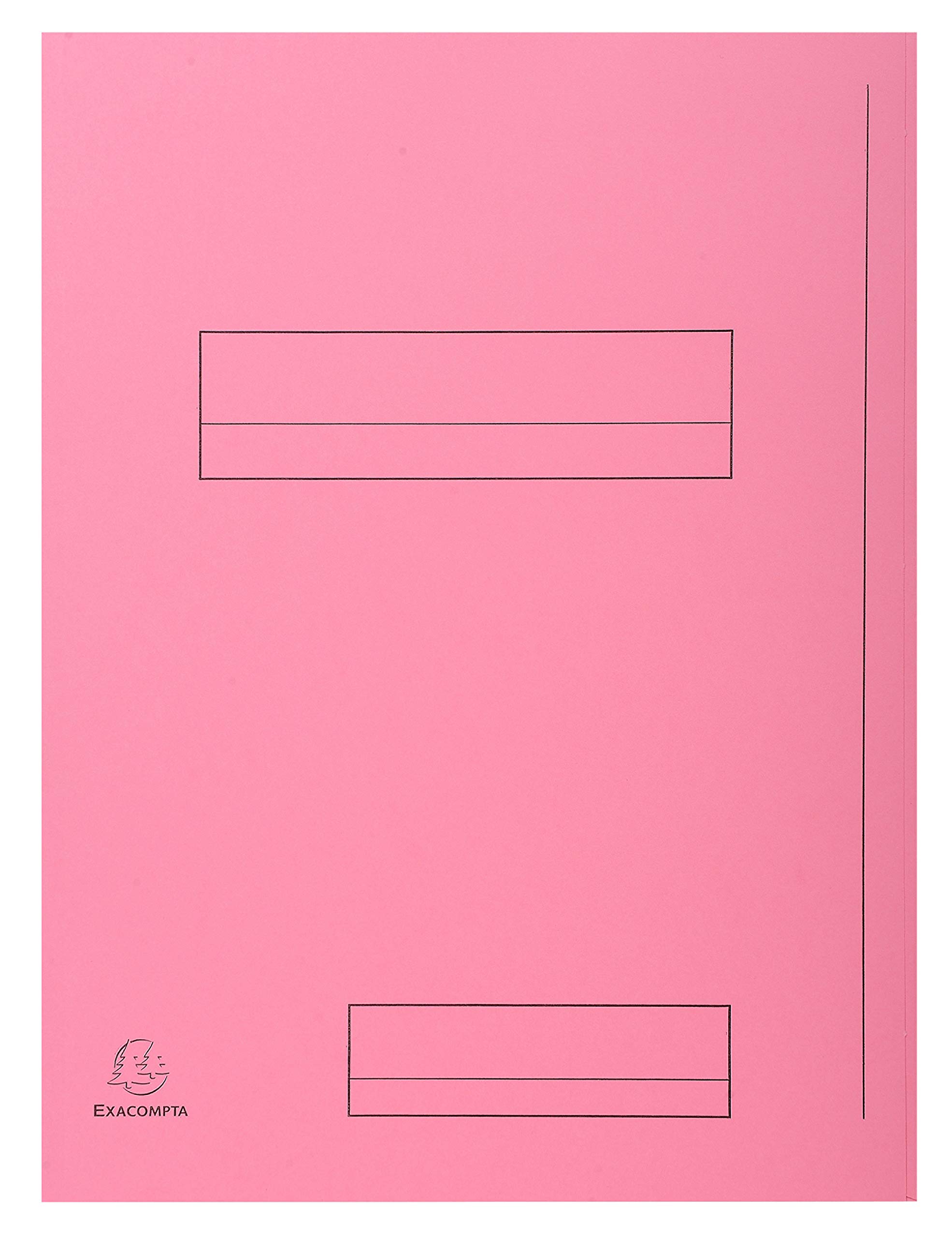 Exacompta - Réf. 335000E - Paquet de 50 chemises rigides imprimées avec 2 rabats SUPER 210 g/m² - couleurs pastel - chemises certifiées PEFC™- dimensions 24 x 32cm pour format A4- 5 couleurs assorties