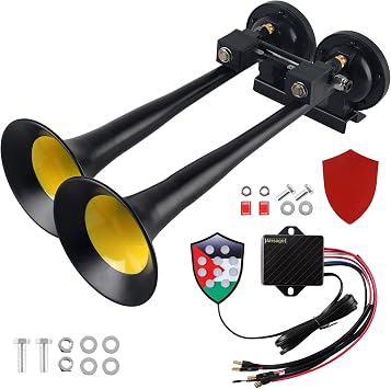 12V Musical Air Horn Kit for Truck with 10 Switchable Melodies