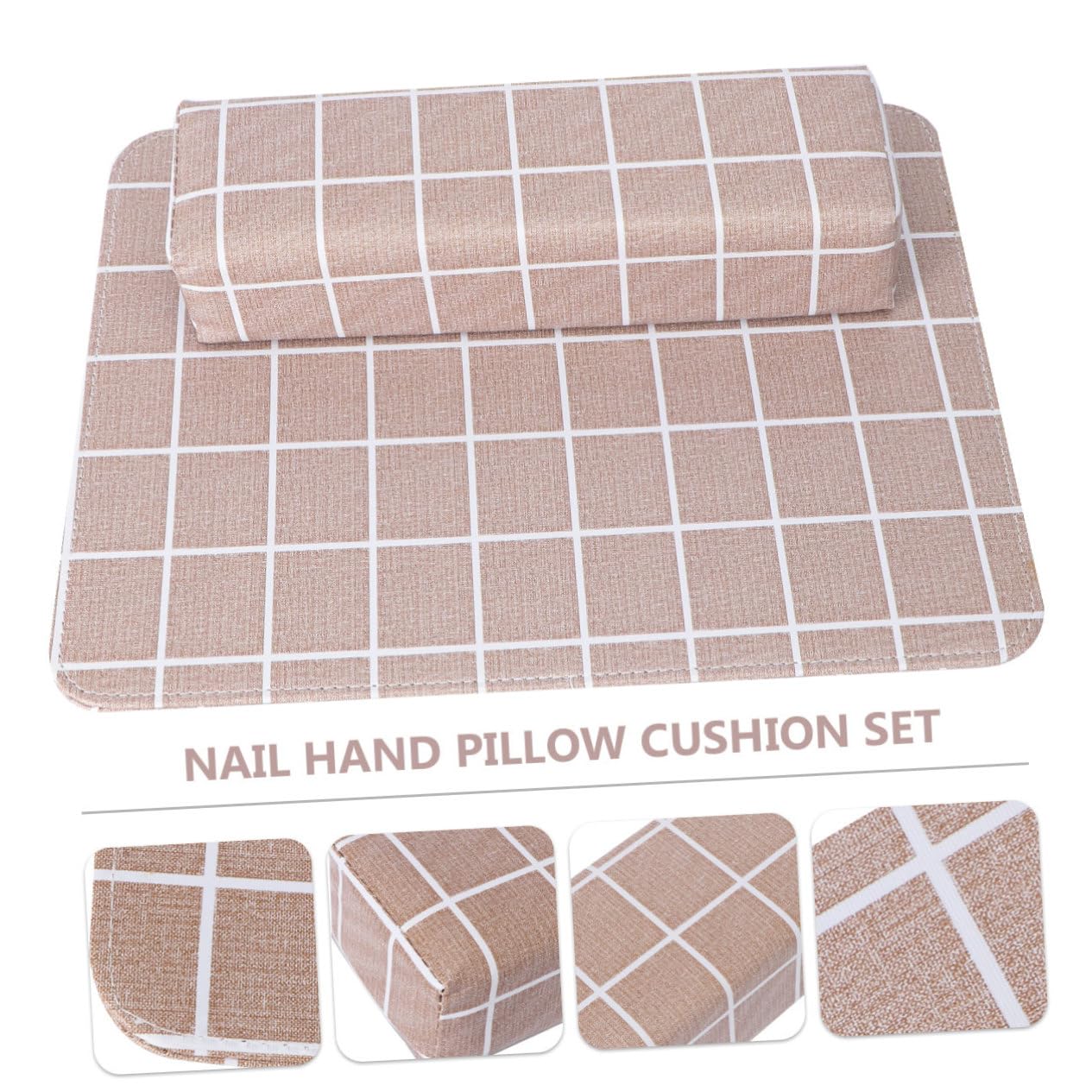 LIFKOME 1set Manicure Hand Pillow Set European Style Nail Making Cushion Soft Pu Mat for Nail Art Accessories and Home Use