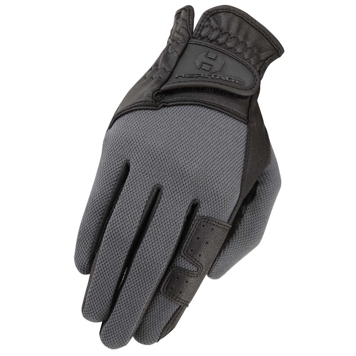 Heritage Performance Gloves, Cross Country Glove, Size 9, Black/Grey