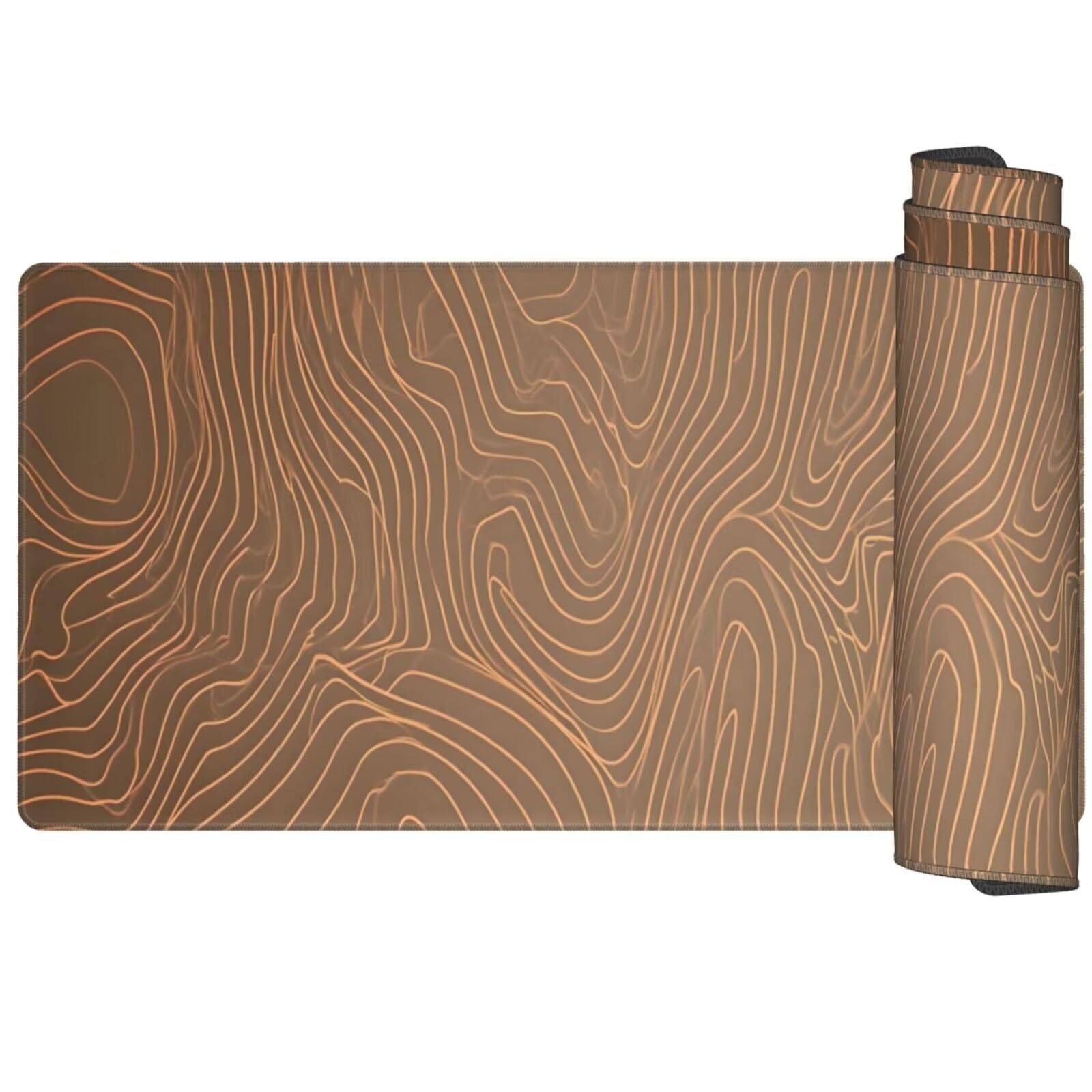 Alfombrilla Ratón Abstracto Alfombrilla Ratón XXL 1600 x 800 mm, Líneas Mouse Pad Gaming con Bordes Cosidos, Impermeable Mousepad XXL Base de Goma Antideslizante Duradera, Mouse Pad para Oficina Q490