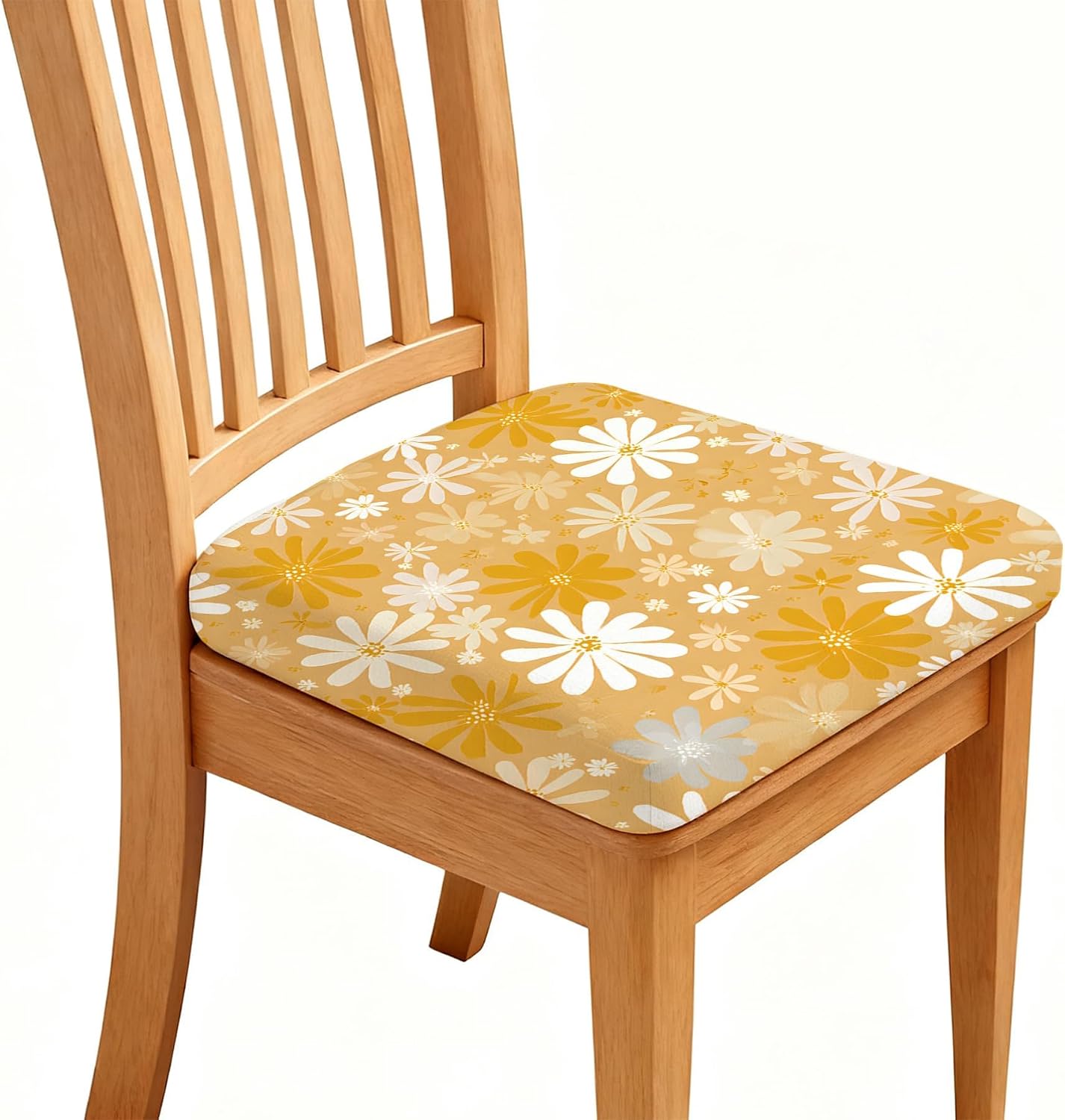 Chair Covers - Elastic Printed Dining Chair Slipcovers, Removable Washable with Elastic Band, Anti-Slip，Protective Covers for Dining Chair Cushions (Type 19, 6-Piece Set)