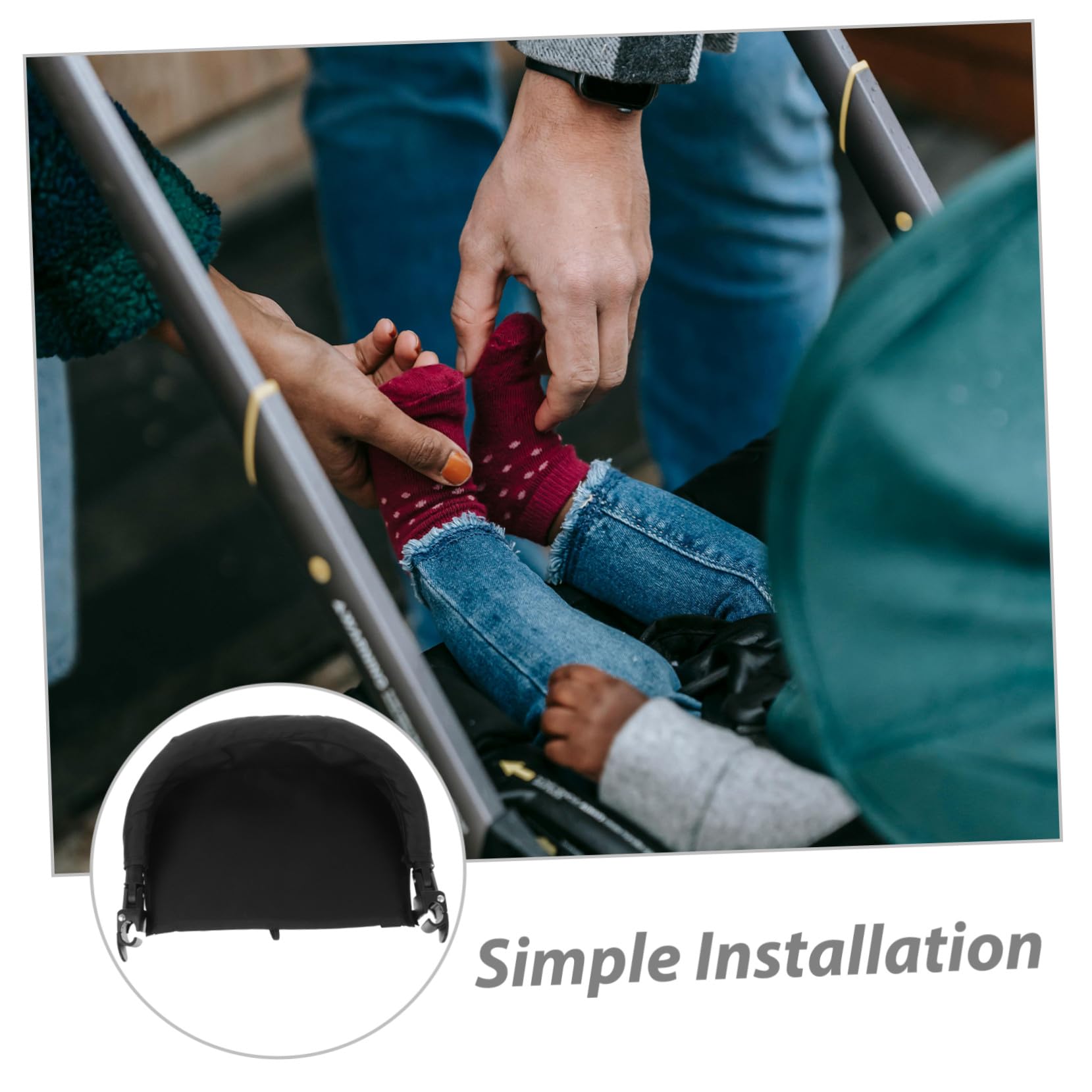 Poggiapiedi per Passeggino Estensione Regolabile per Poggiagambe Supporto per Gambe Compatibile Braccioli Pedale di Assistenza per Passeggino Accessori per Passeggini Carrozza