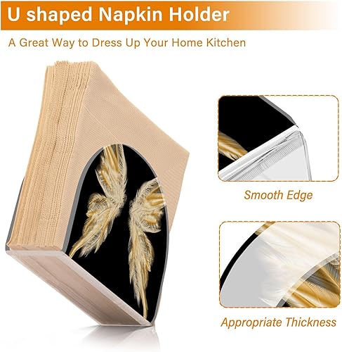 Miniatura 4 de Servilletero de acrílico  Soporte para toallas de papel en transparente  Moderno soporte decorativo para servilletas de invitados para el hogar,