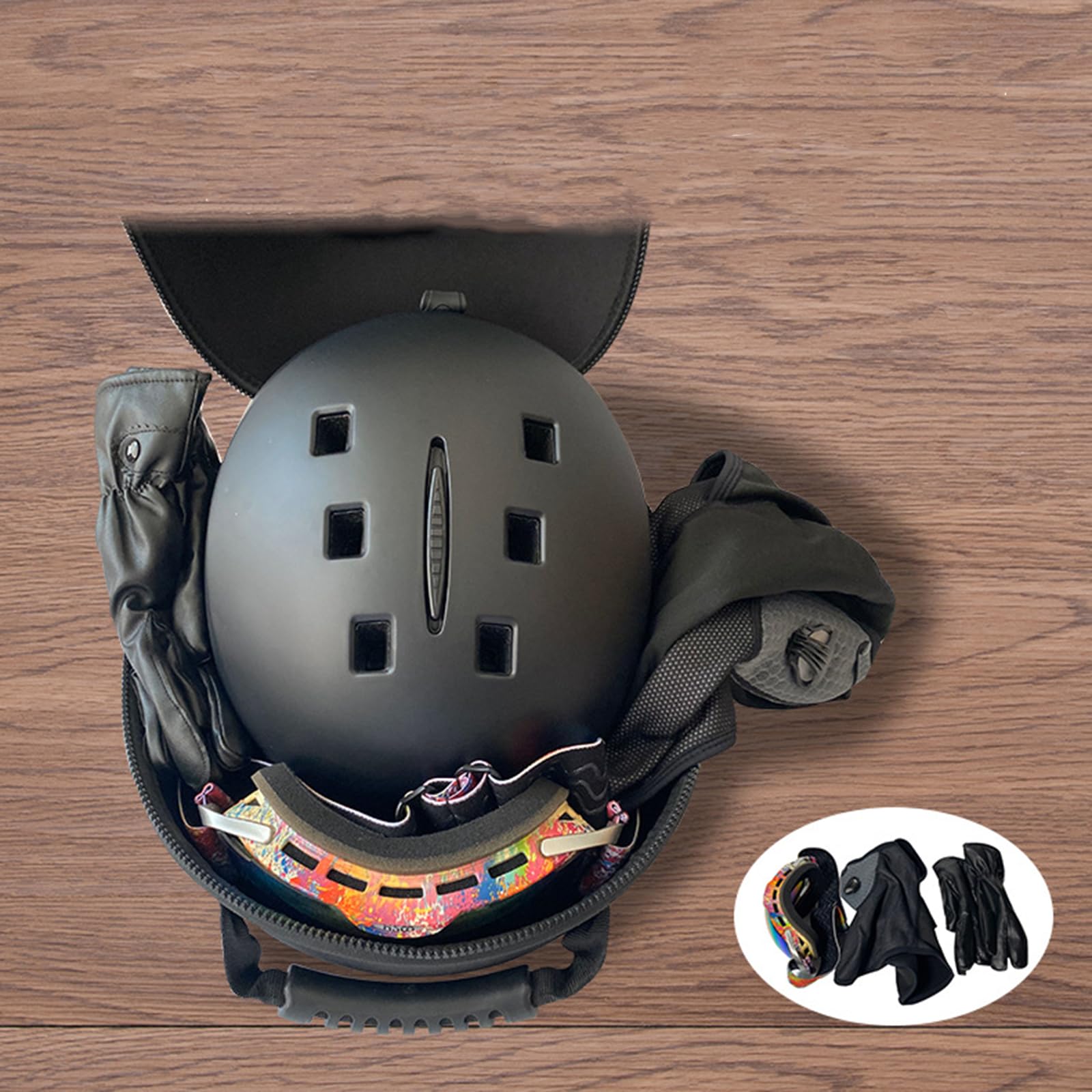 Funda para casco con cremallera, multifunción, a prueba de polvo, para casco ecuestre para ciclismo, deporte, caza