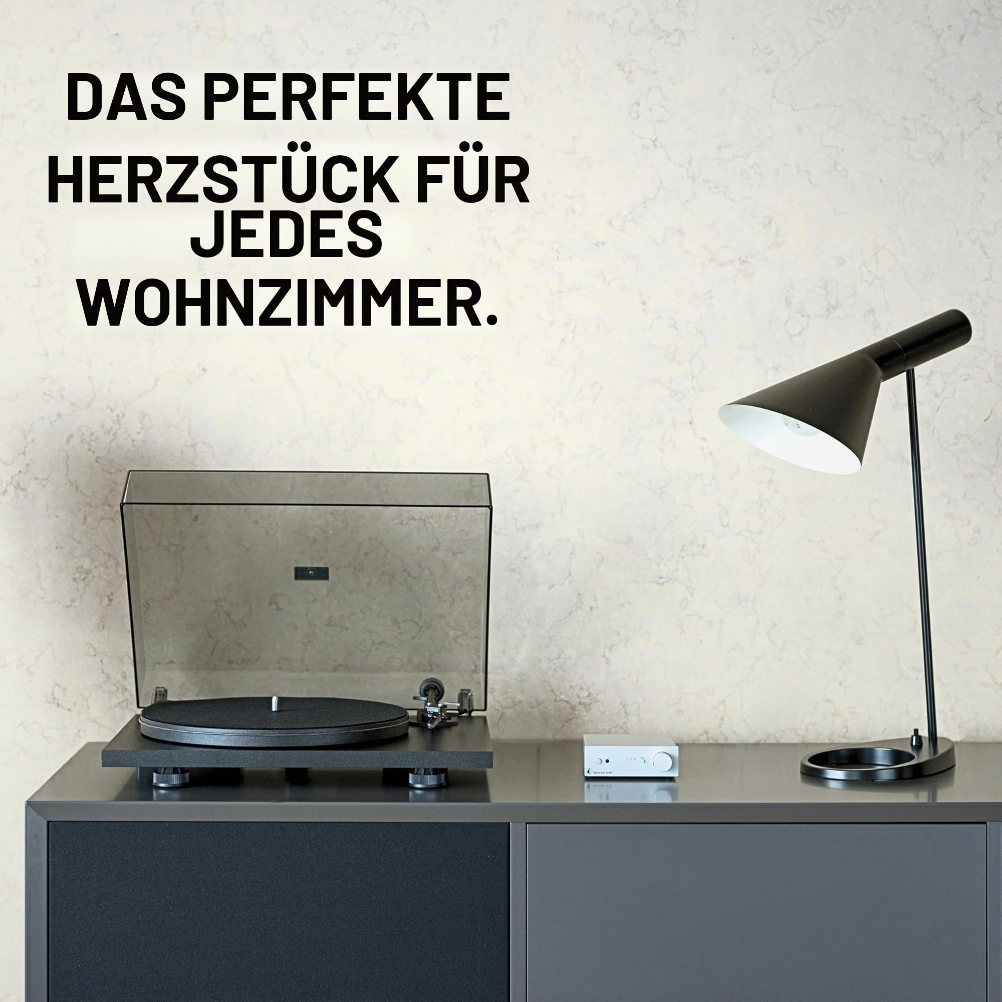 Pro-Ject Primary E Phono - Plug & Play Plattenspieler mit Vorstufe, Rot | Manueller Riemenantrieb für Hi-Fi Klang, Ortofon Tonabnehmer, handgefertigt in Europa für audiophilen Musikgenuss in Stereo