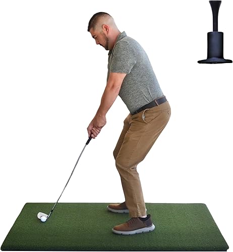 The Original Country Club Elite Real Feel Golf Mats - Alfombrilla de práctica comercial resistente de 3 x 5 pies. La primera alfombrilla de golf que
