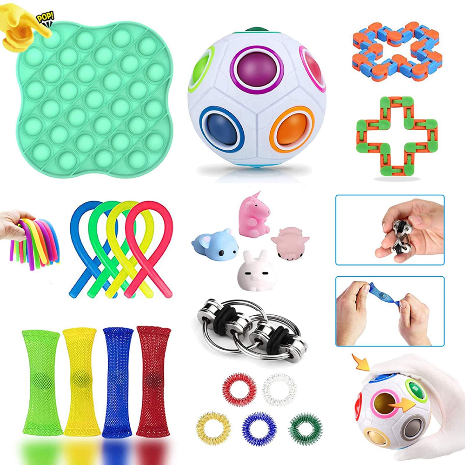 Buy Fidget Toy Set,Fidget Toys Cheap Set,Fidget Toy Set with pop it