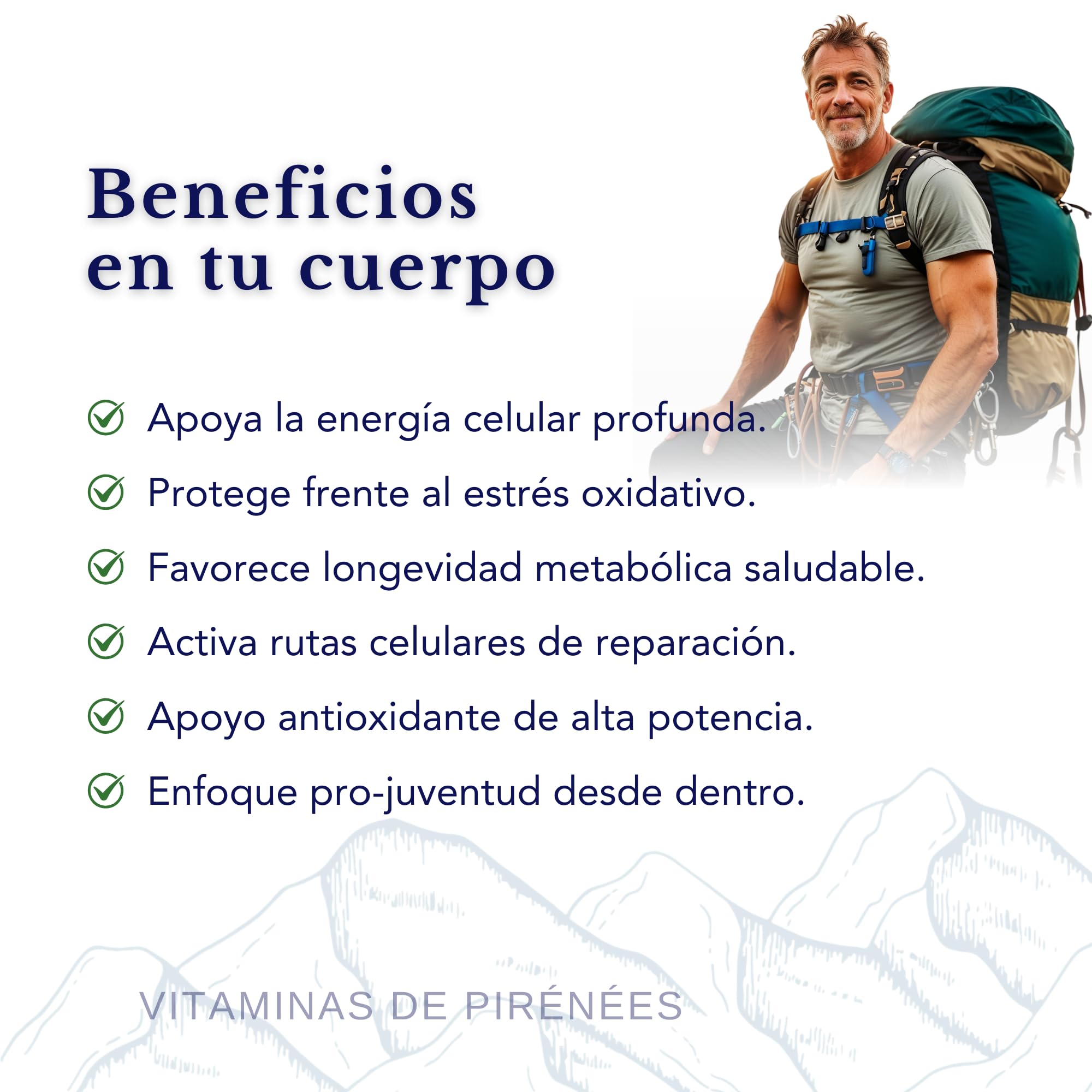 Nad+ Liposomal, Trans-Resveratrol, Quercetina - SmartAbsorb™ | para energía, metabolismo y función cerebral | 28 sobres diarios