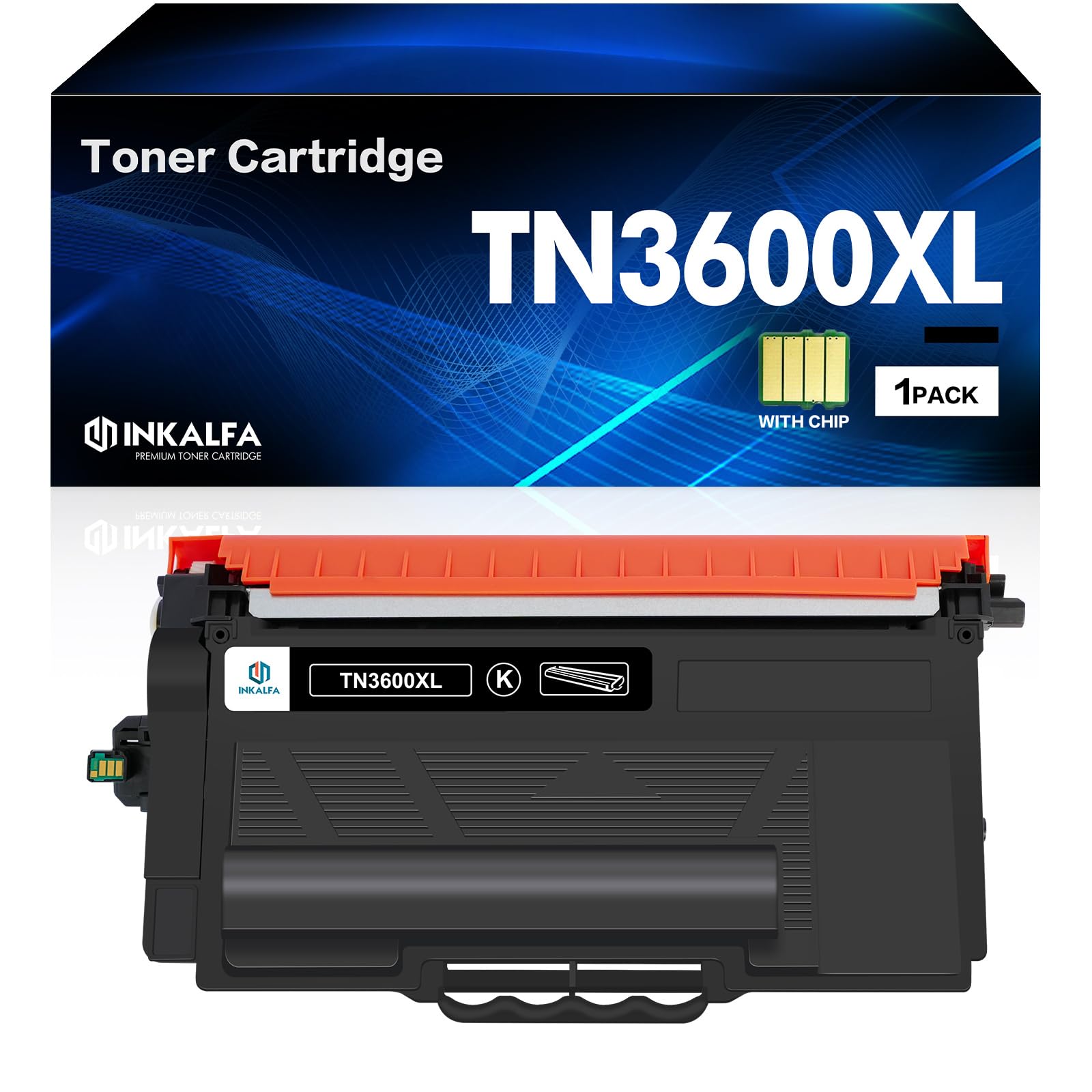 TN-3600XL TN-3600 Mit Chip Kompatible für Brother TN-3600XL TN3600XL TN3600 TN 3600XL MFC-L5710DW MFC-L5710DN HL-L6210DW DCP-L5510DW MFC-L6910DN HL-L5210DN MFC-L6710DW HL-L5215DN HL-L6410DN Schwarz