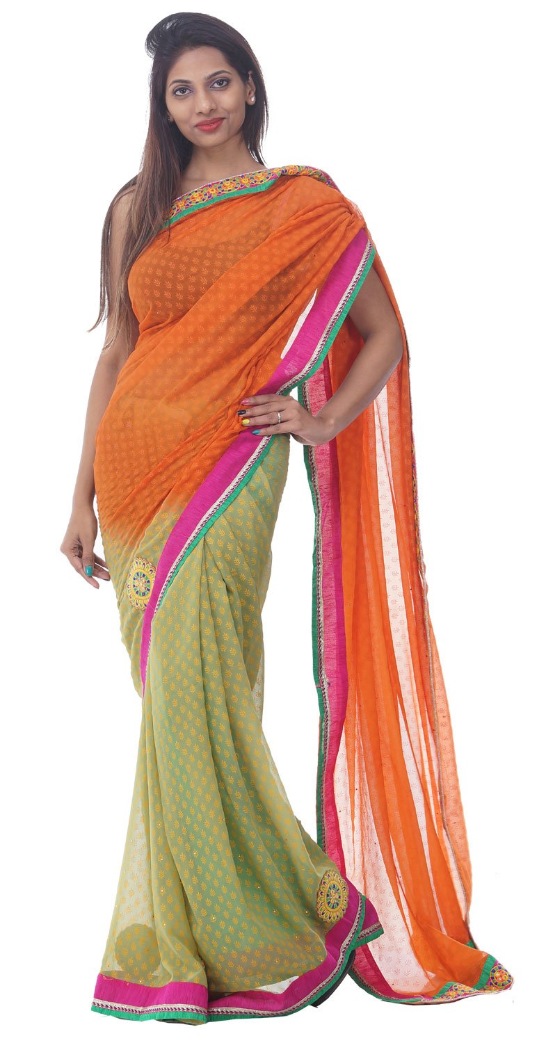 Odishabazaar Georgette Saree