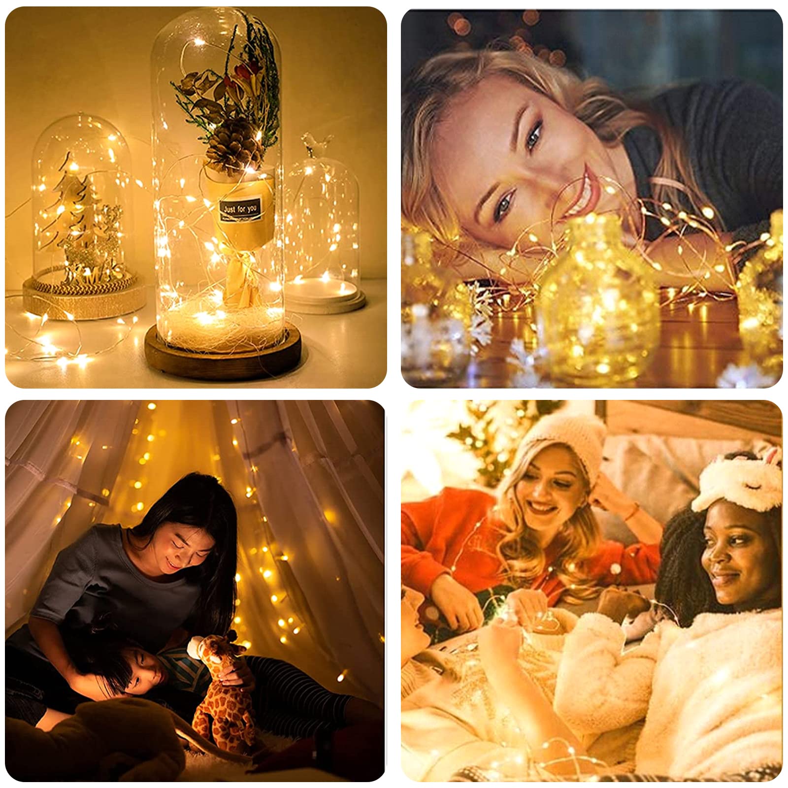 Fdit Guirlande Lumineuse LED 2 Ensembles De Guirlandes LED Pentagramme