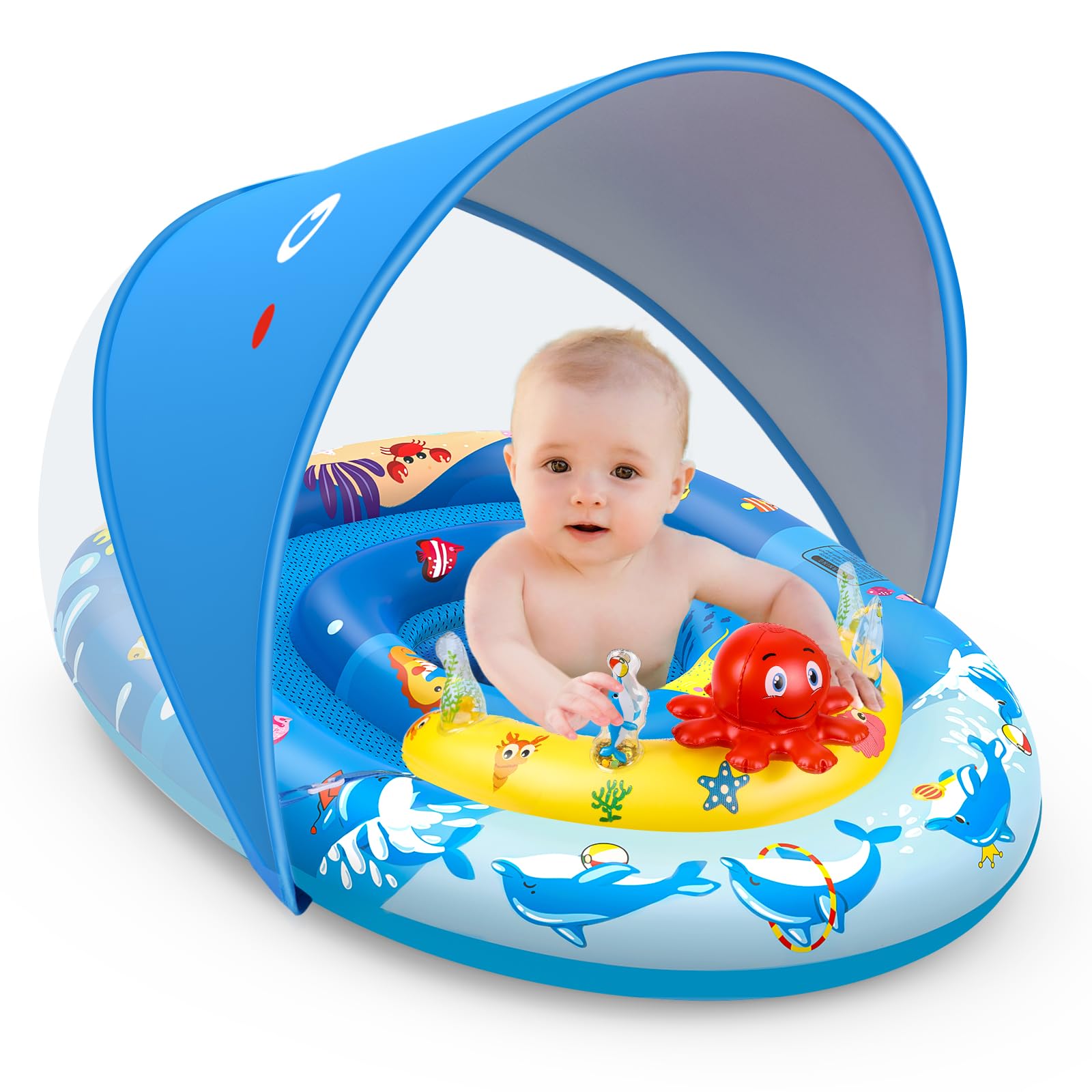 Photo 1 of EZIGO Baby Pool Float with Canopy