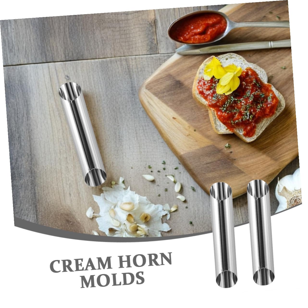 Alipis 35pezzi Stampo per Cannoli in Acciaio Inox Design Spirale Cava per Croissant Danesi Uniformi per Pasticceria Fai da Te