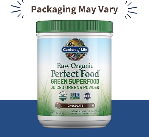 Vista 45 de Garden of Life - Polvo orgánico crudo perfecto para alimentos verdes, polvo de superalimentos , 0658010114059, 1