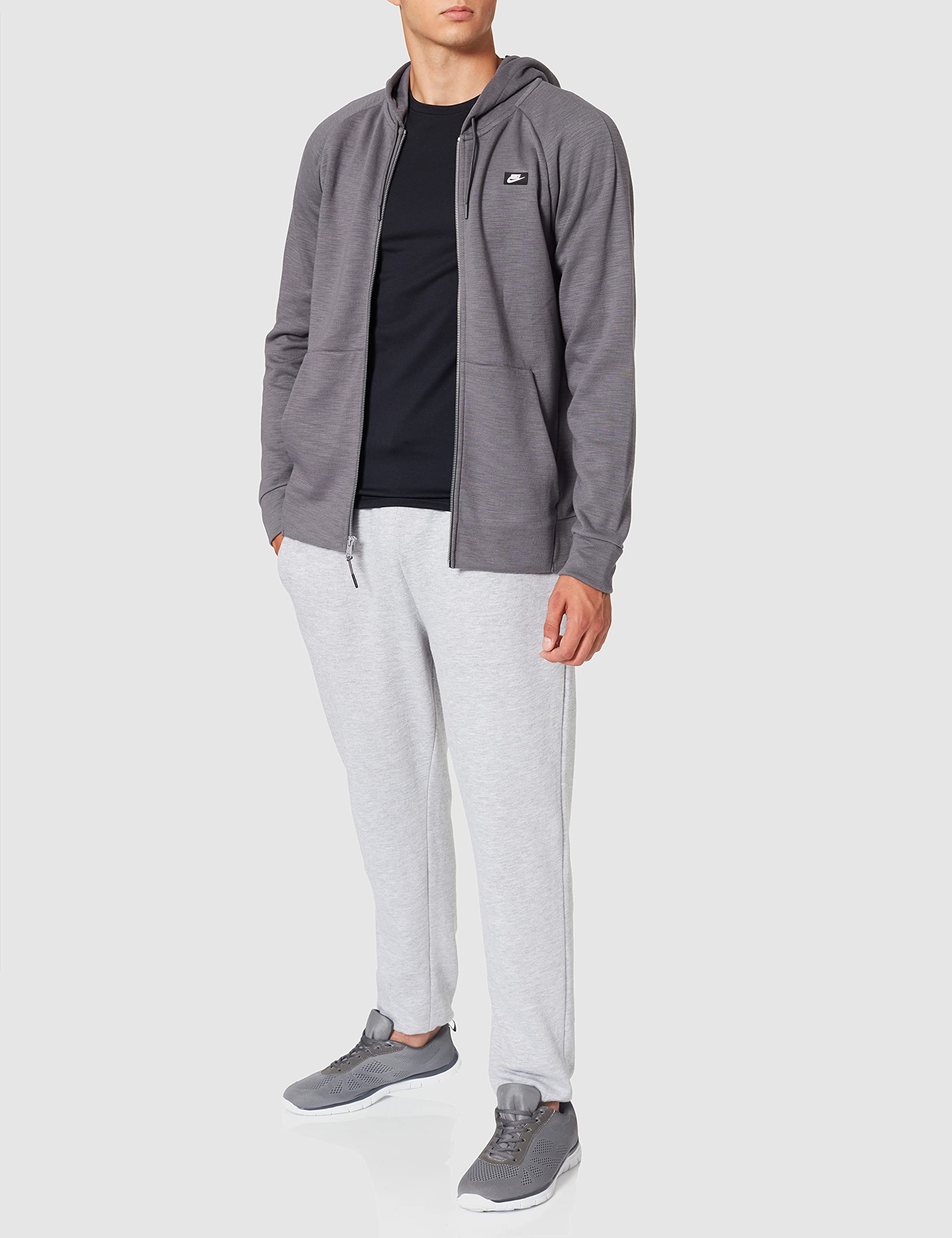 nike optic grey hoodie