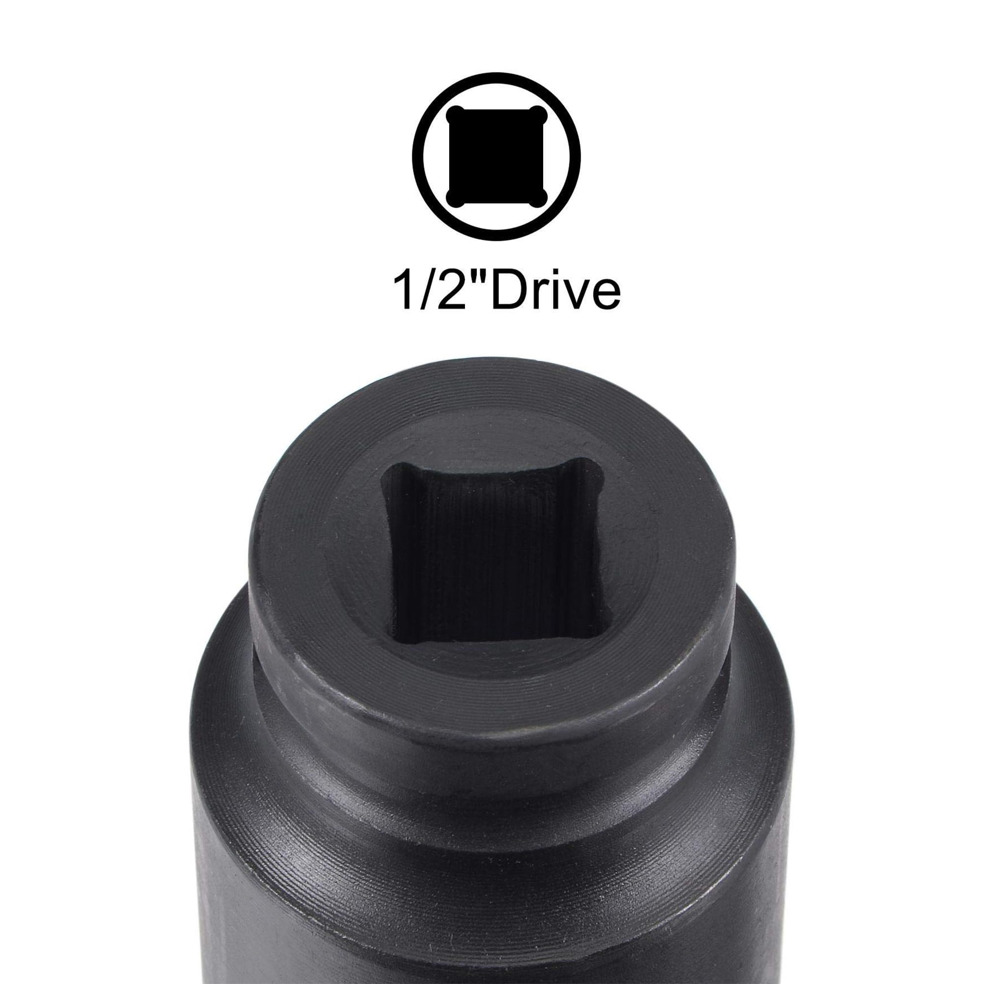 TA-VIGOR 12-Point Deep Impact Socket, 1/2-Inch Drive 28mm Metric Spindle Axle Nut Socket Driver Wrench - Image 4