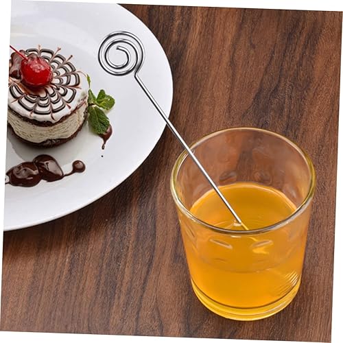 Miniatura 6 de VINTORKY Palitos de inmersión de miel de acero inoxidable, cucharas de miel para servidor de miel, cucharas de miel para té de jarabe de metal,