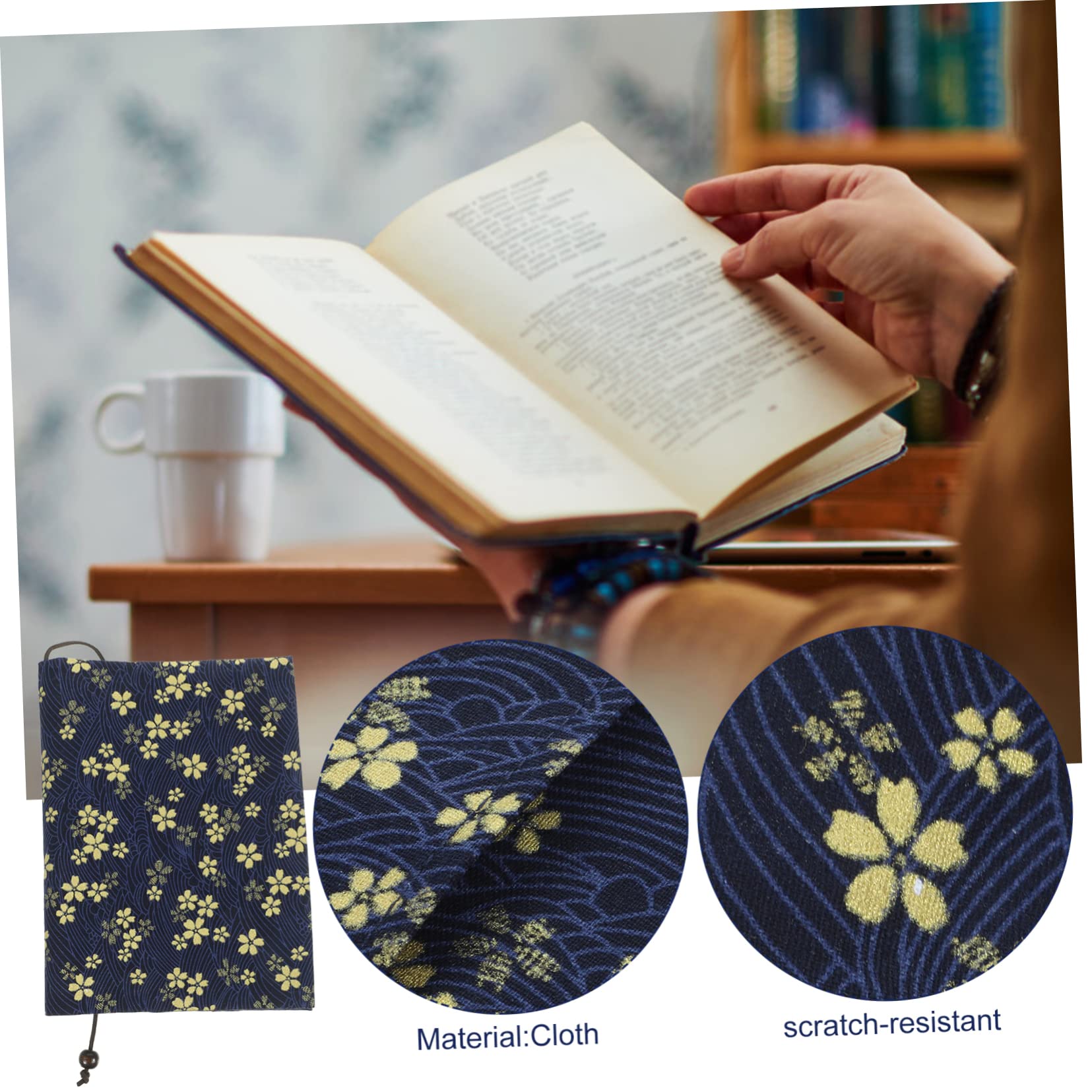 Lurrose 3stücke Decorative Buchumschlag Strapazierfähigem Stoff Handgefertigter Notizbuchschutz Mit Stilvollem Design Wiederverwendbare Buchhülle Für Notizbücher Und Journale Und