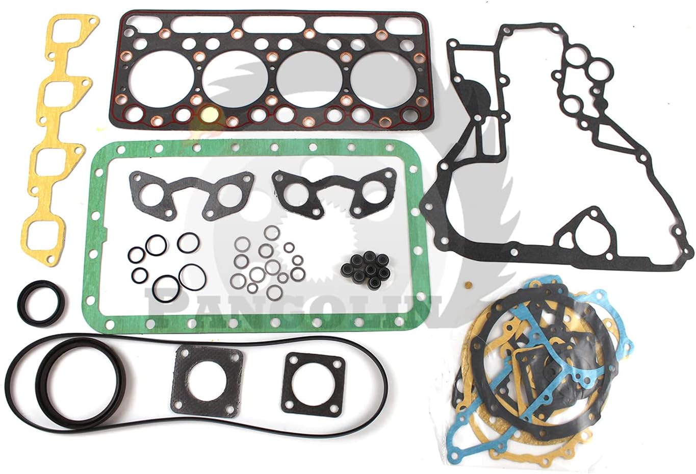 PANGOLIN V1702 V1702B Engine Rebuild Kit for Kubota Piston Liner Gasket Bobcat 743 733 Replacement Part