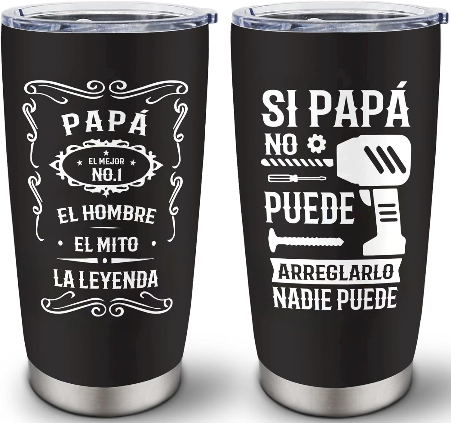 Regalos para papá, regalos para papá en español, regalos de Navidad para papá mexicano, El Mejor Papa Del, regalos para papá español, vaso de 20