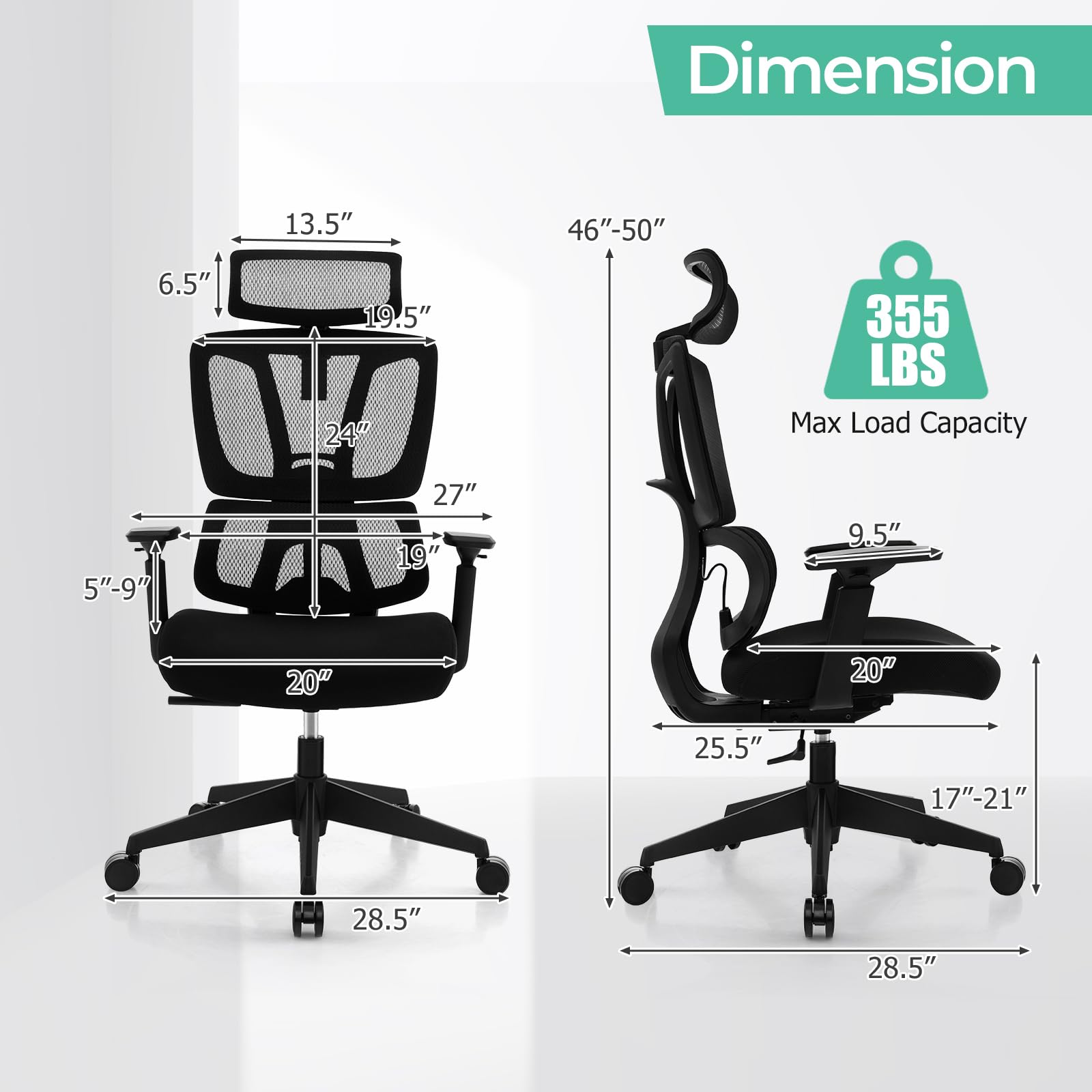 Amazon.com: Giantex Ergonomic Office Chair - Mesh Desk Chair with