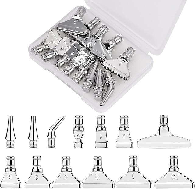 Scoutteemo 13 Pcs Metal Tips for Diamond Painting Pen, Diamond painting placer, Drill Pen Replacement Heads for 5D Diamond Painting Pens Tool Multi Placer Tip for Drill Pen Fit Resin Metal Head
