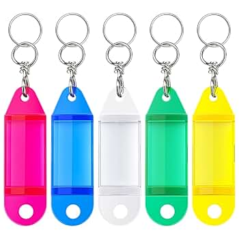 Amazon.com: Uniclife 25 Pack Crystal Clear Tough Plastic Key