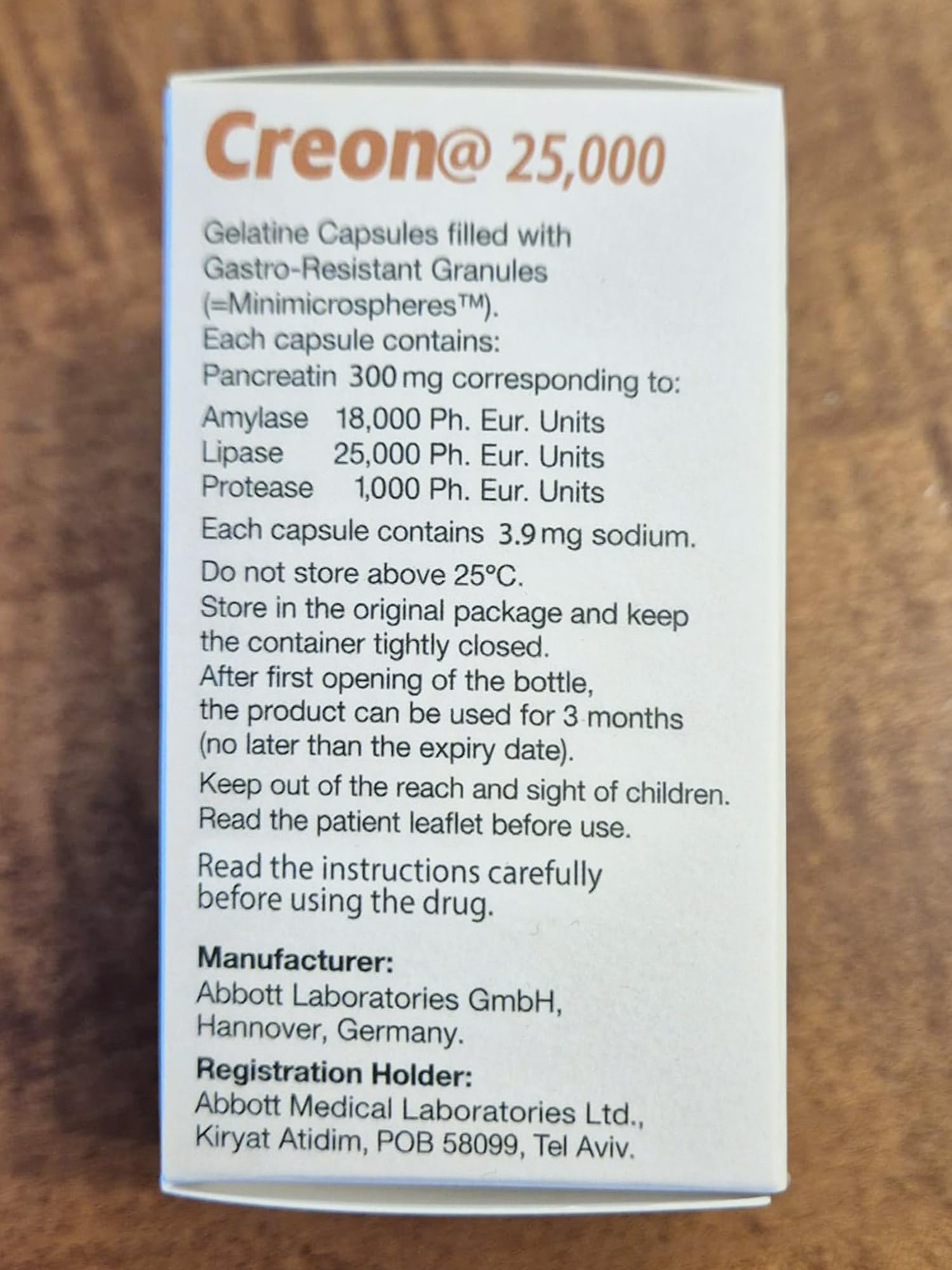 UPAX Creon 25,000 Pancreatin 300mg – Digestive Enzyme Supplement with Lipase, Protease & Amylase – Supports Healthy Digestion & Nutrient Absorption – 50 Capsules — Amazon image 4