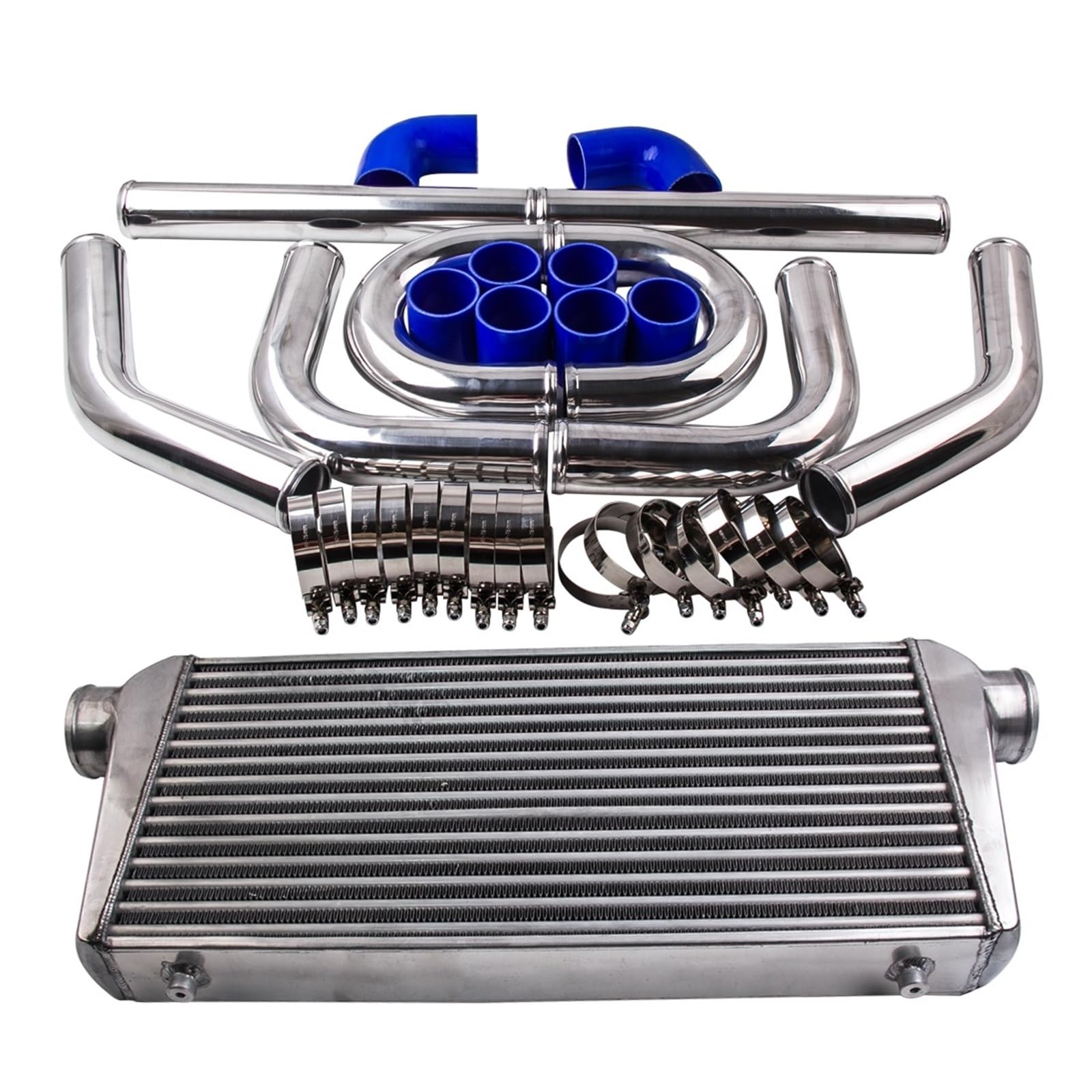 Hgddbae One Color 600X300x76 Intercooler + 2.5" 64Mm Intercooler Turbo Piping Pipe Kits