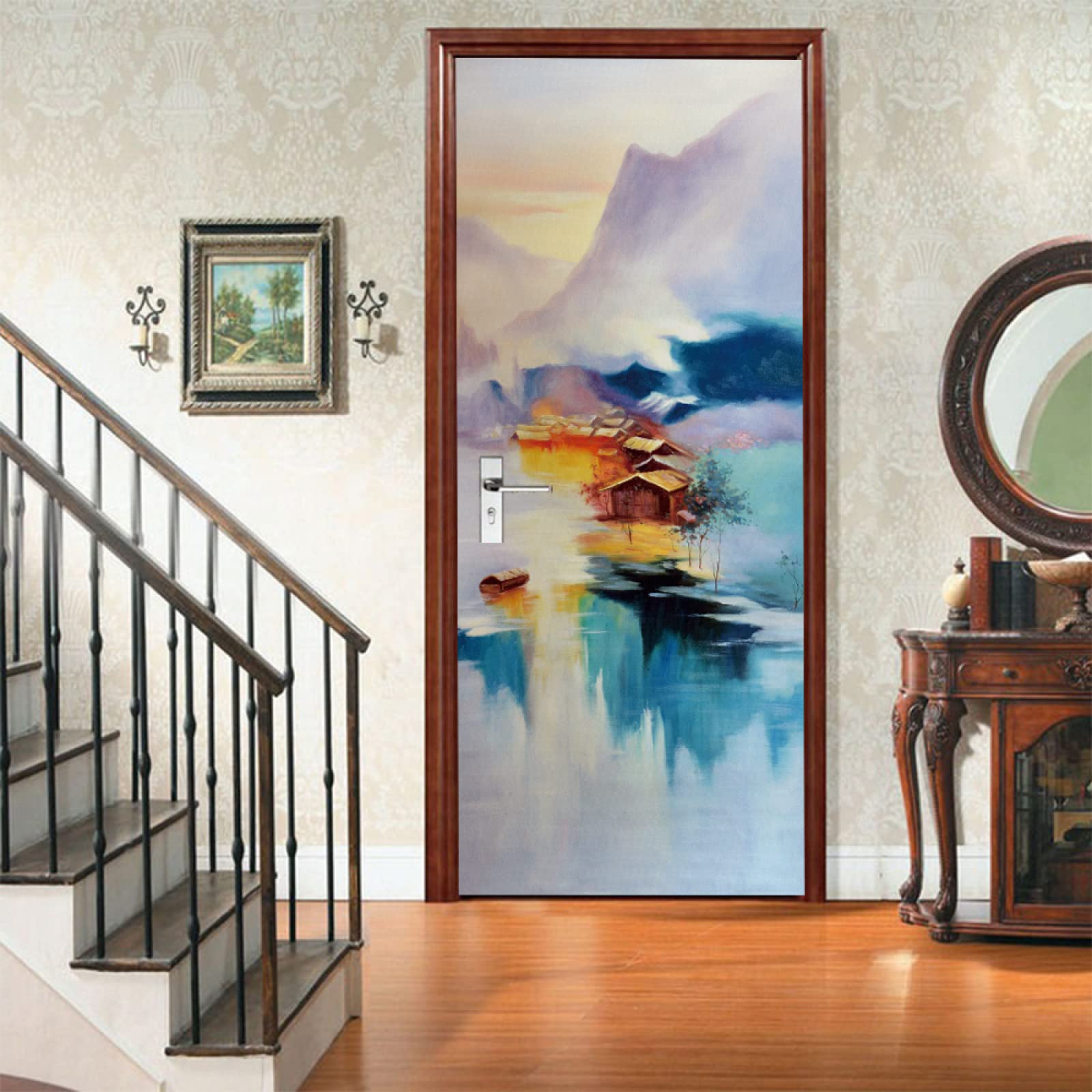 Pegatina Puerta Navidad Adhesivo Puerta 3D 77x200cm Etiqueta De La Puerta  Autoadhesivo Vinilos Murales Carteles Pegatinas De Pared Fotomural DIY  Decoraciones Para Sala De Baño Estar Dormitorio, Arte Abstracto Pegatinas  Para Puertas, image size:1600x1600