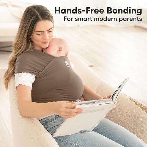 Miniatura 126 de KeaBabies Portabebés - Portabebés todo en 1 original para recién nacidos a niños pequeños, fácil de llevar, pegado manos libres, ligero, Laberinto