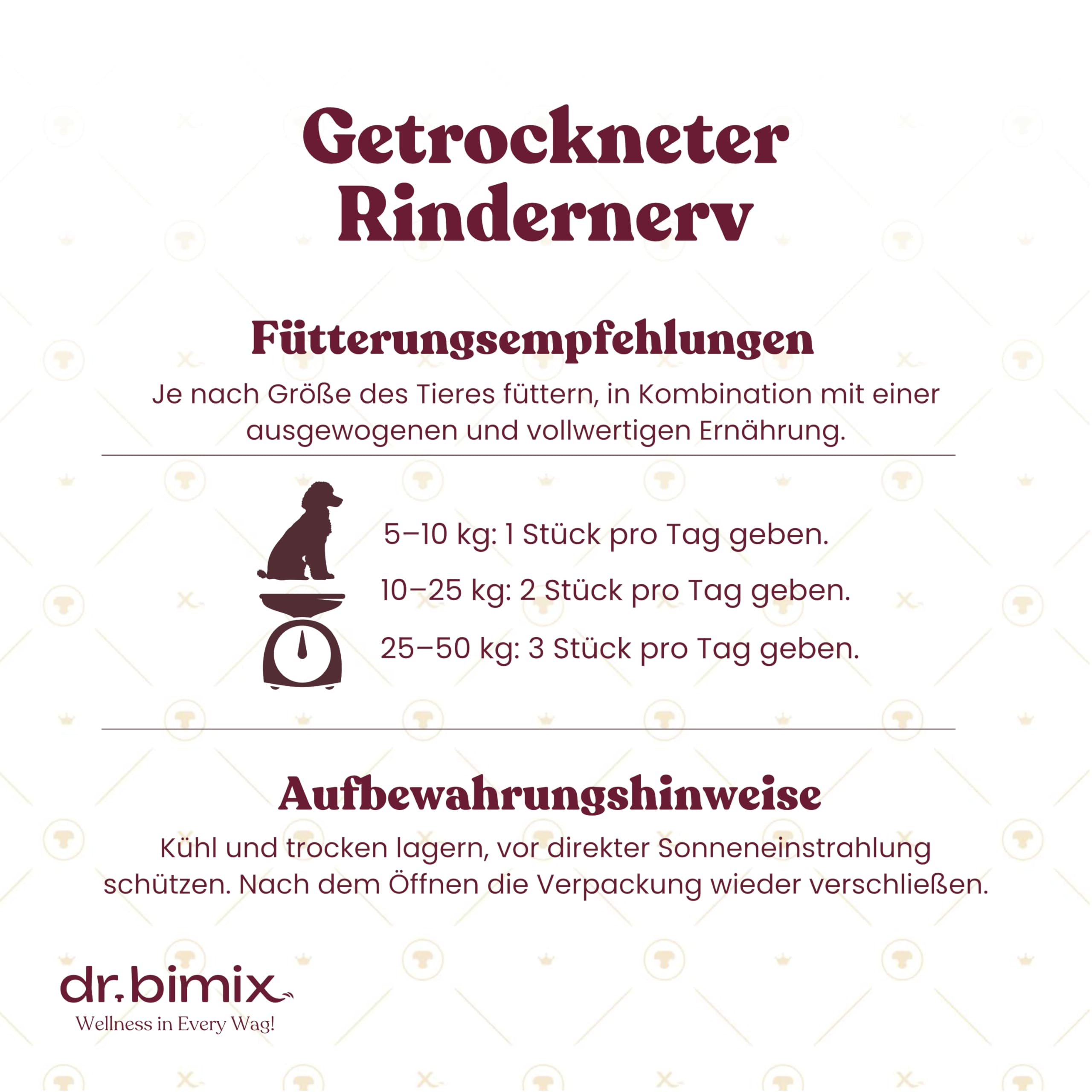Ochsenziemer für Hunde natürlicher getrockneter Snack, Zahngesundheit 450g | dr. bimix Bullnerven für Hunde Wohlbefinden, hohe Härte, ohne Zusatzstoffe, 1 Packung (20 Stück)